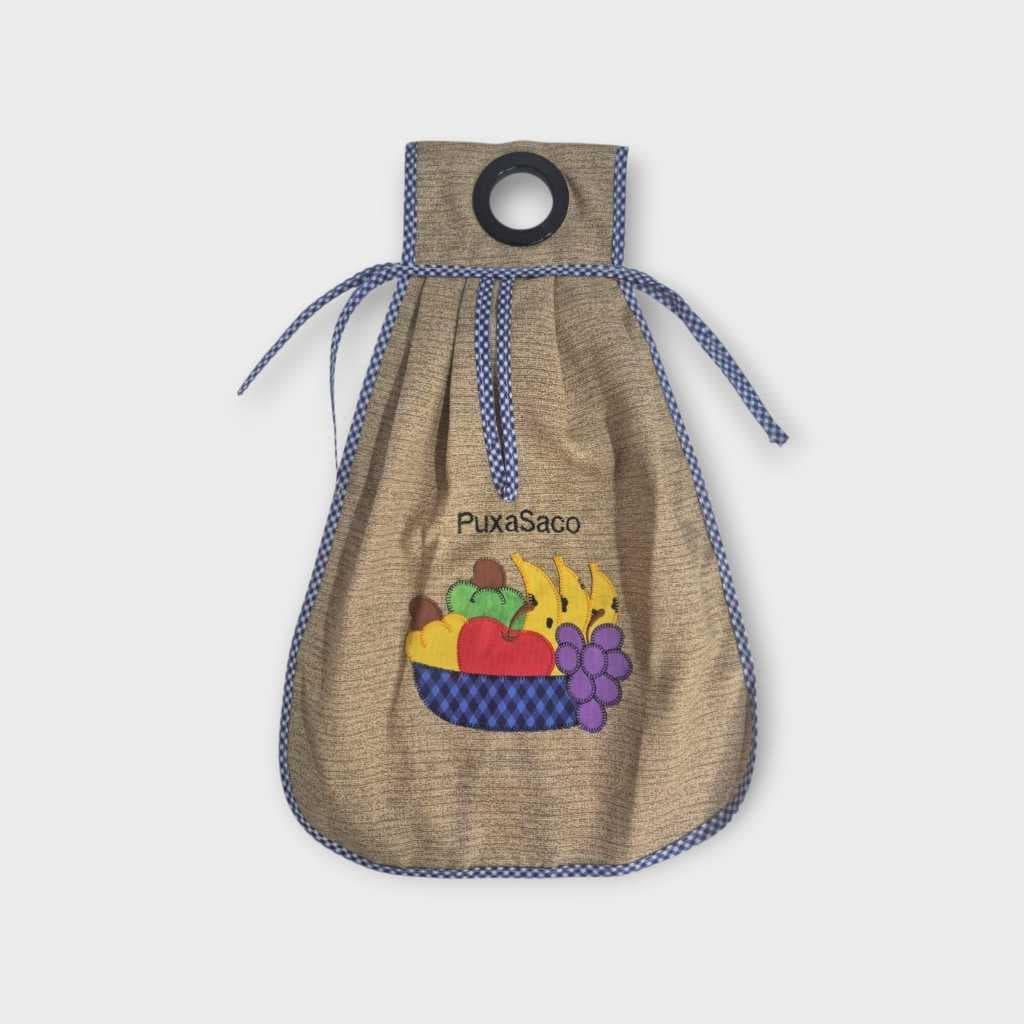 Puxa Saco Bordado Patchwork