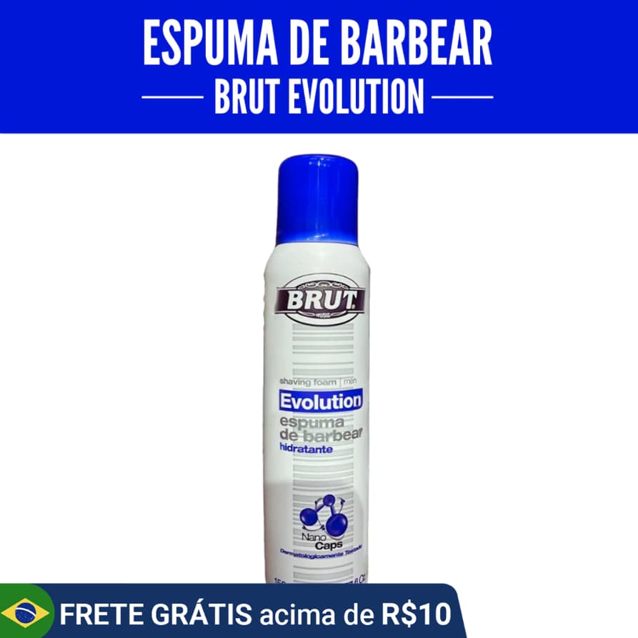 Espuma De Barbear Brut Evolution 150ml