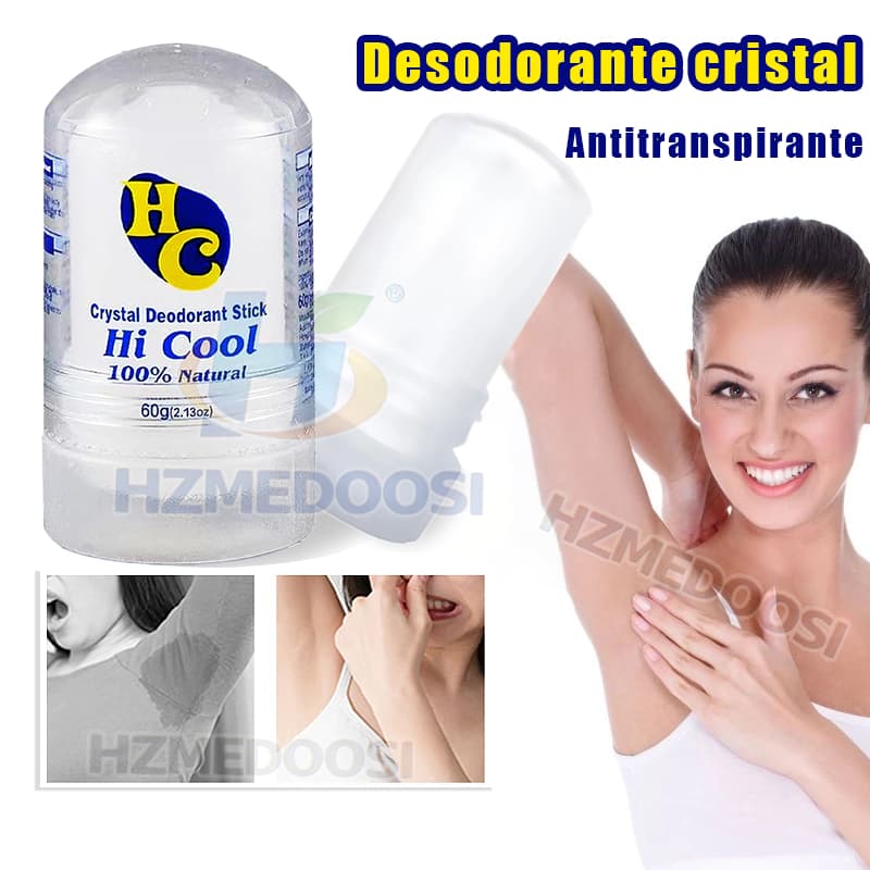 Desodorante natural cristal Desodorante pedra (60g) Antitranspirant Unisex  Hi Cool