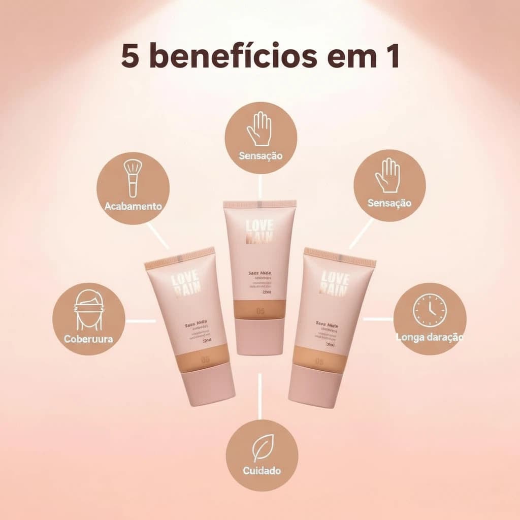 Base Líquida Matte DR 30ml – Alta Cobertura e Toque Natural