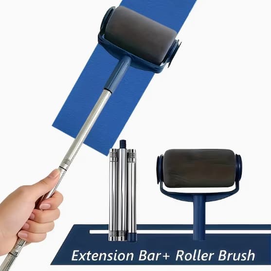 Rolo de Pintura com Reservatório Antivazamento Pintura Rápida Sem Sujeira Parede e Teto +72 cm cabo
