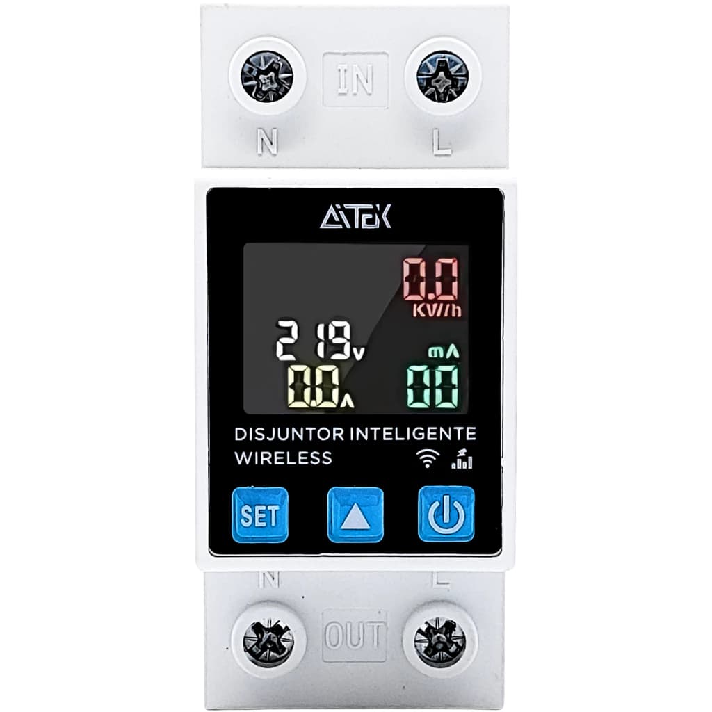 Disjuntor Wireless Controle Remoto, Proteção Elétrica e Suporte a 13.000W