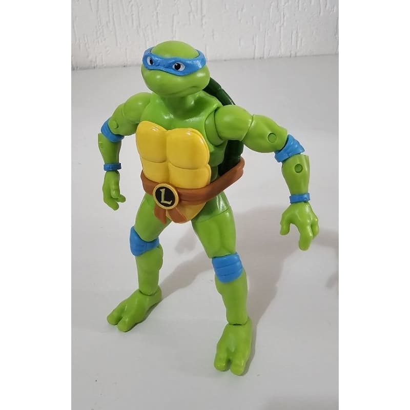 boneco leonardo (tartarugas ninja) bst axn 12,7 cm
