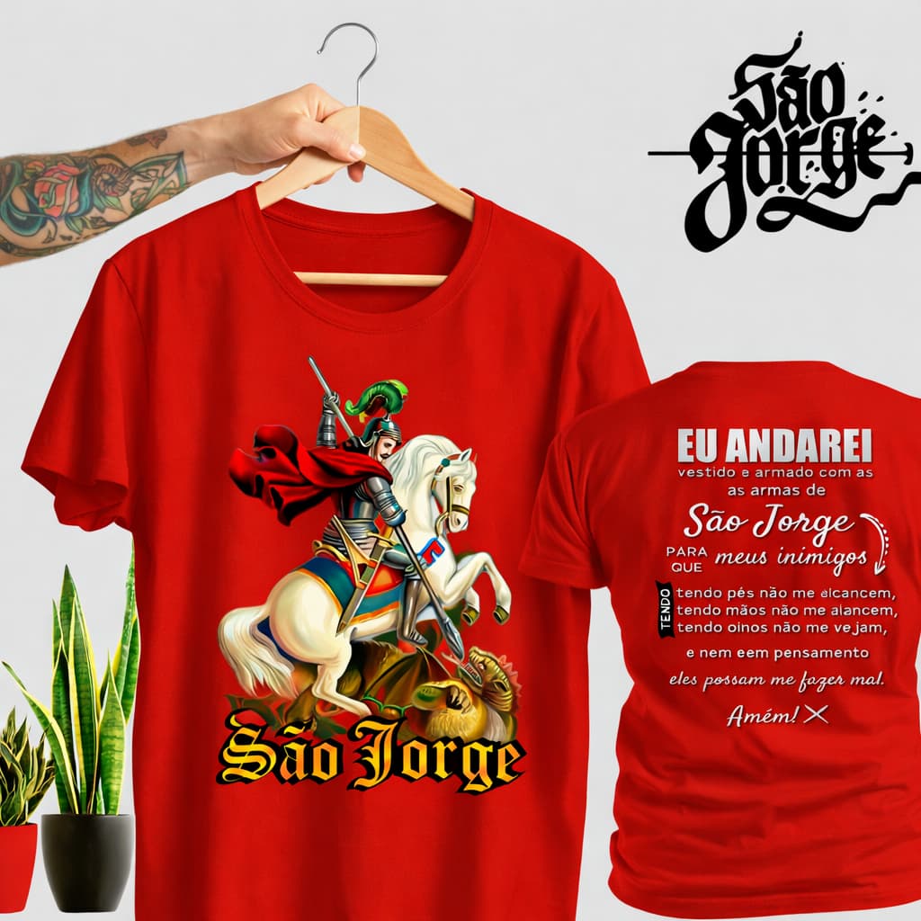 10 camisas são jorge santo guerreiro salve jorge