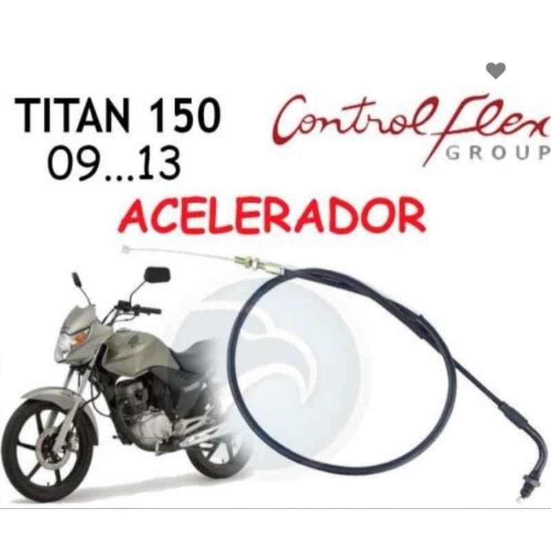 Cabo de Acelerador Moto A ou B CG 125 150 160 YBR 125 Bros Falcon CB 300 Twister