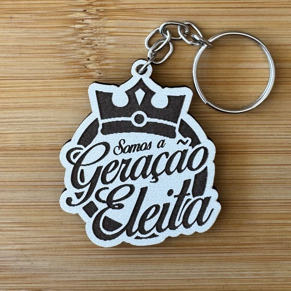 Kit Chaveiros em MDF Personalizado – Somos a Geração Eleita (Evento Cristão e Jovem) Personalizado MDF
