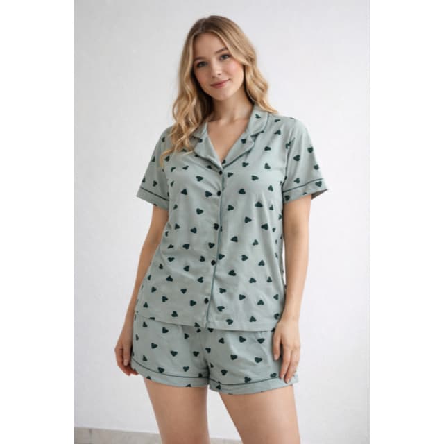PIJAMA AMERICANO BOTÃO VERÃO