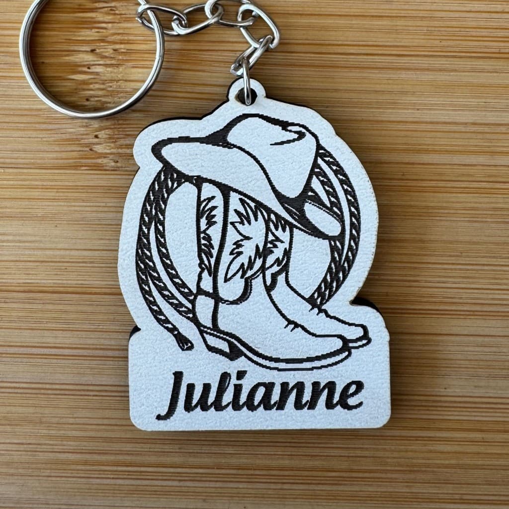 Kit Chaveiros Personalizado MDF – Bota Country Lembrancinha de Aniversário