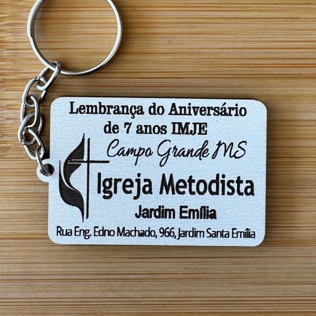 Kit Chaveiros – Aniversário de Igreja Evangélica Personalizado em MDF