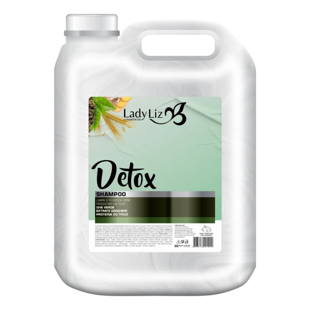 Shampoo Detox Limpa E Purifica Profissional 5 Litros