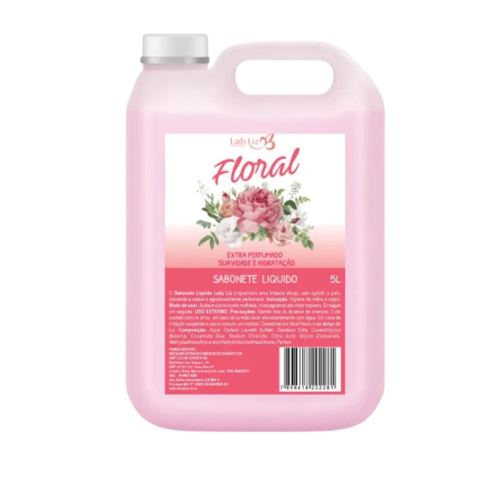 Sabonete Líquido Floral Hidrante Para Refil 5 Litros