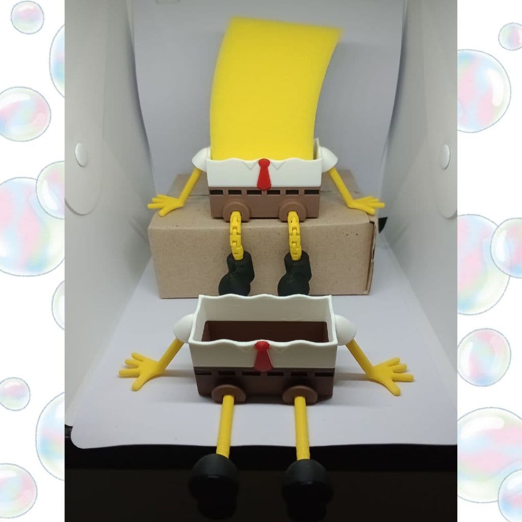 Porta Esponja Bob Esponja Decorativo para Pia de Cozinha | Suporte Organizador de Esponja Louça