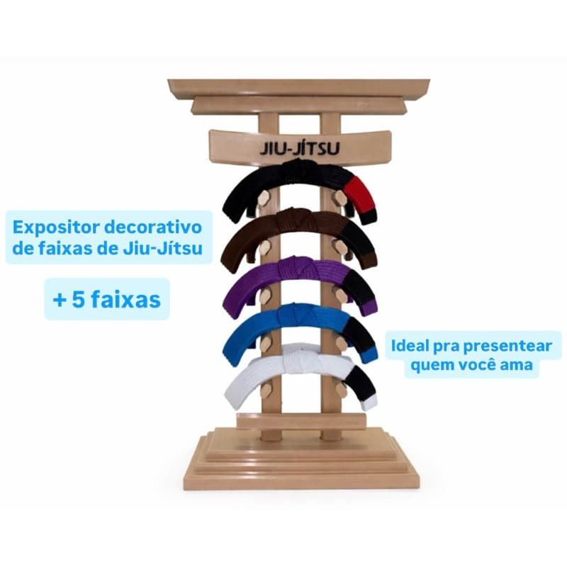 Porta Faixas de Jiu-Jítsu – Expositor Decorativo 🥋