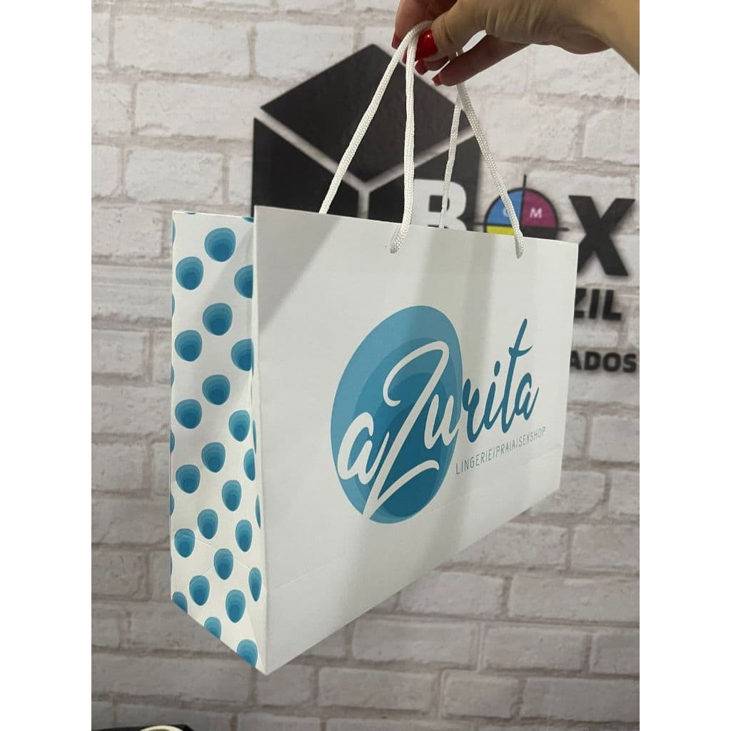 SACOLA PERSONALIZADA DE PAPEL – ALTA QUALIDADE