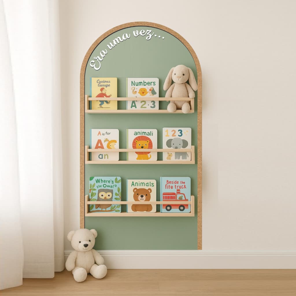 Adesivo de Parede Arco Romano com frase impressa + Moldura em MDF Várias Cores para sua escolha