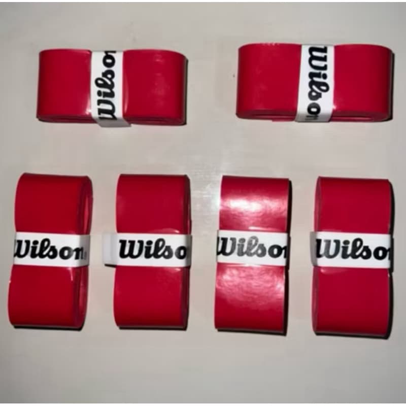 Kit 3 Overgrip Wilson Para Raquete Beach Tennis Tênis Padel Pickleball Vermelho , liso sem Furação envio imediato
