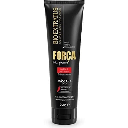 Máscara de hidratação Força com Pimenta 250g Bio Extratus/Máscara Fortalecedora