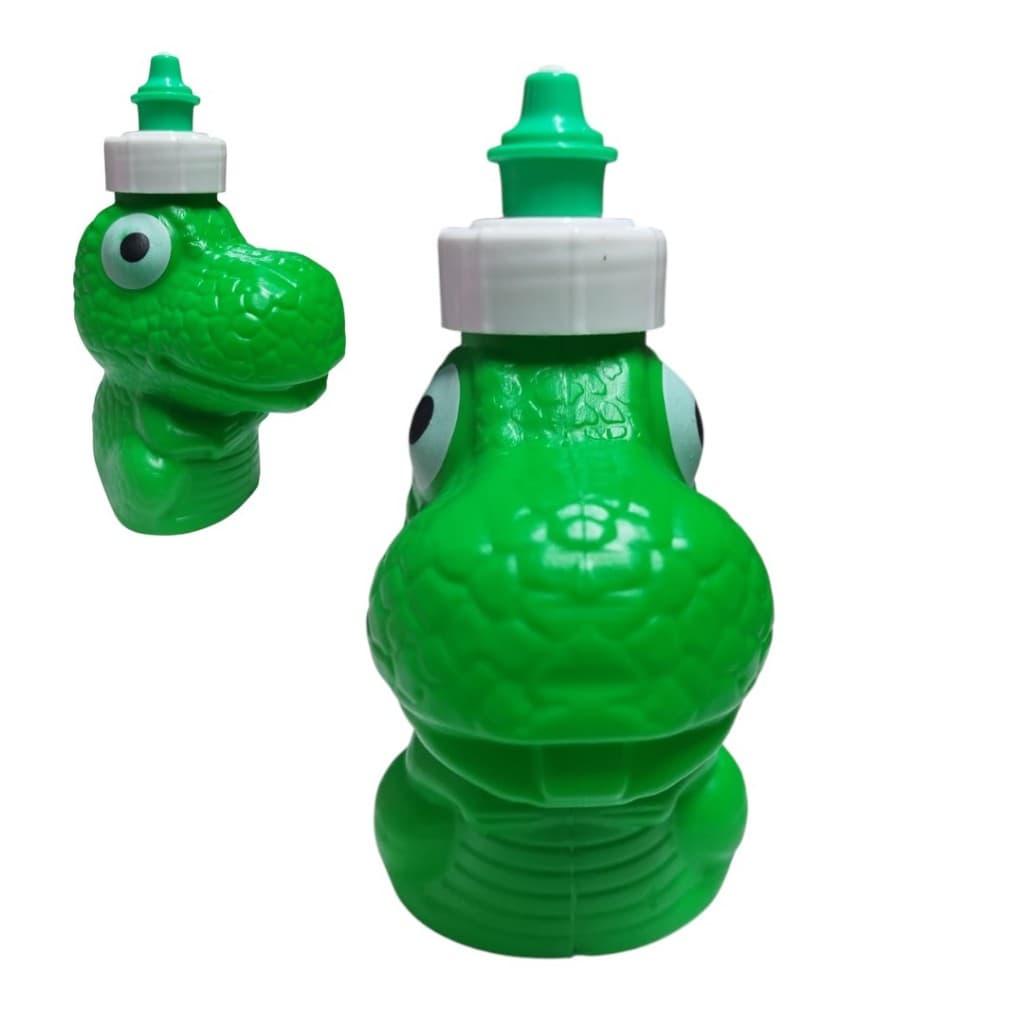 02 Garrafa Garrafinha Plastica Dinossauro Infantil Prenda