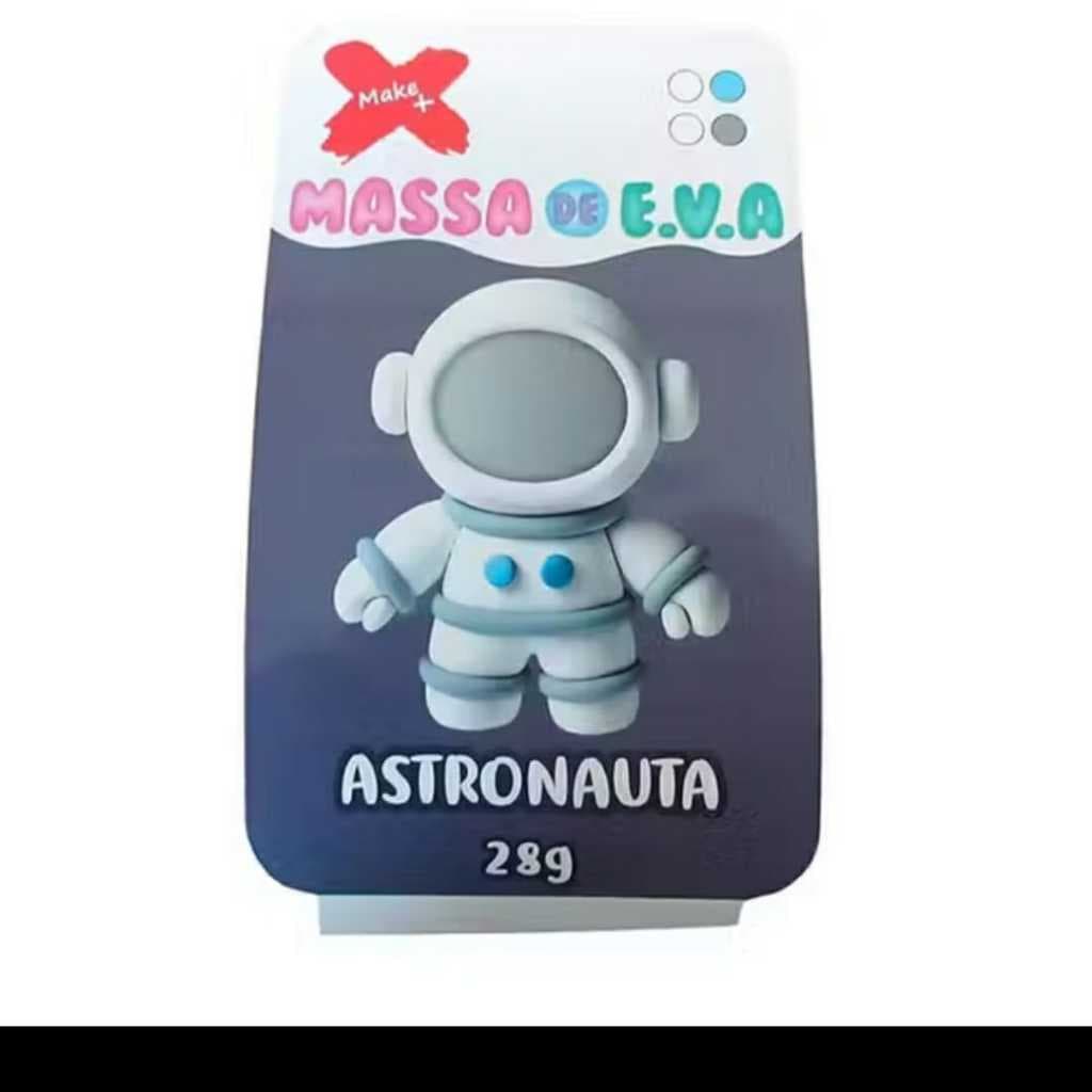 Massa de EVA em pote 28g 4 cores Astronauta
