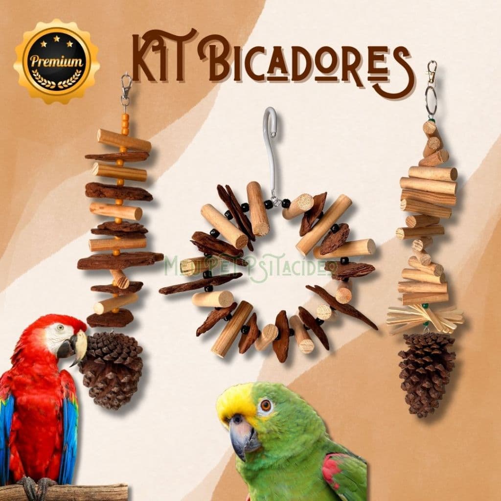 Kit 3 Mordedor Para Papagaios/Araras/Ring Neck/Ararajuba