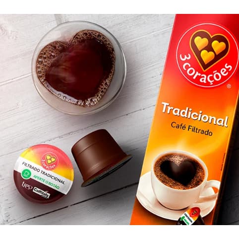 20 Cápsulas Café Filtrado Tradicional 3 Três Corações Kit 2 Caixas Envio Imediato