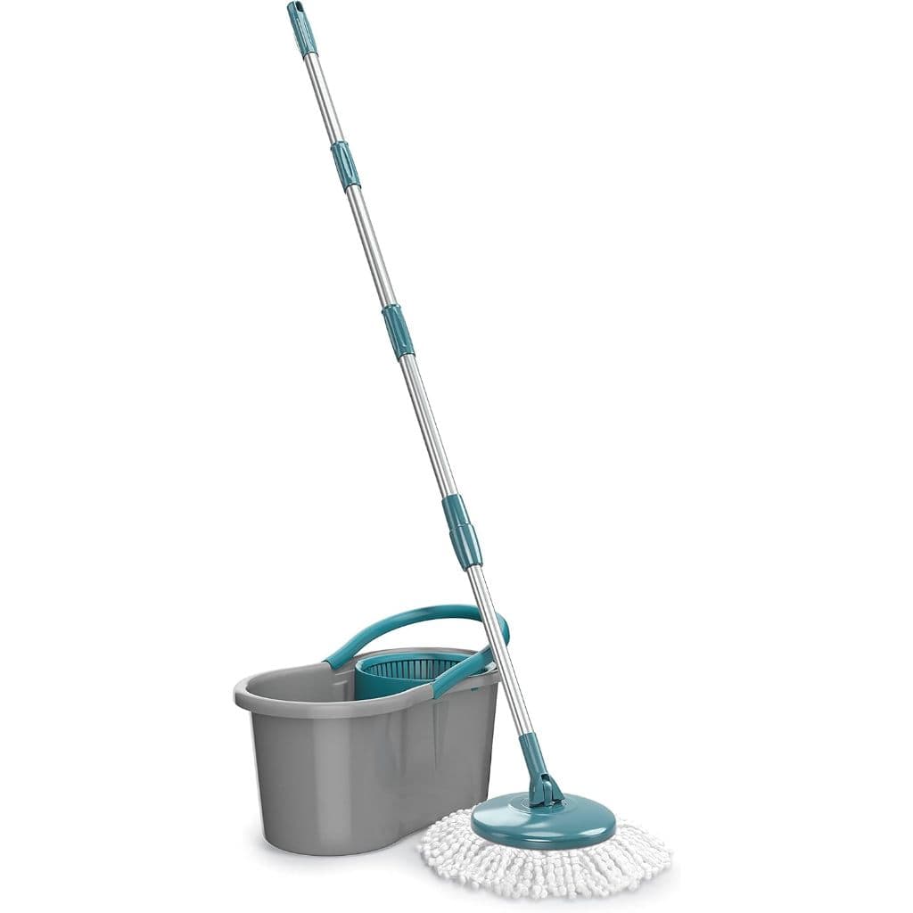 Mop Giratório Fit Spin Esfregão 360 Flash Limp Original Verde Escuro Limpeza Rápida, Prática Mop5010
