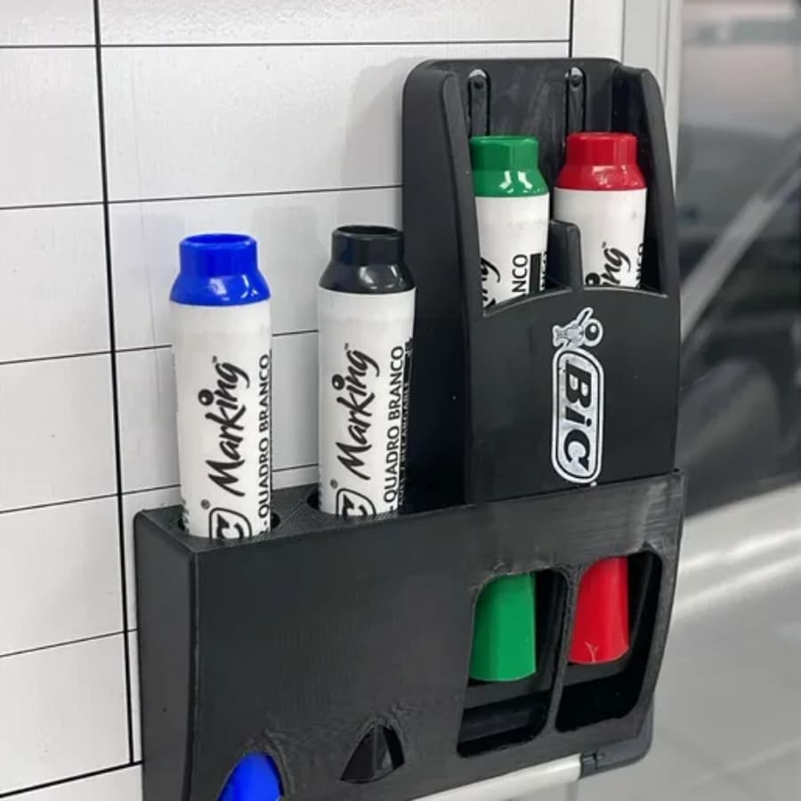Porta Canetas Lousa E Apagador De Parede + Fita Dupla Face