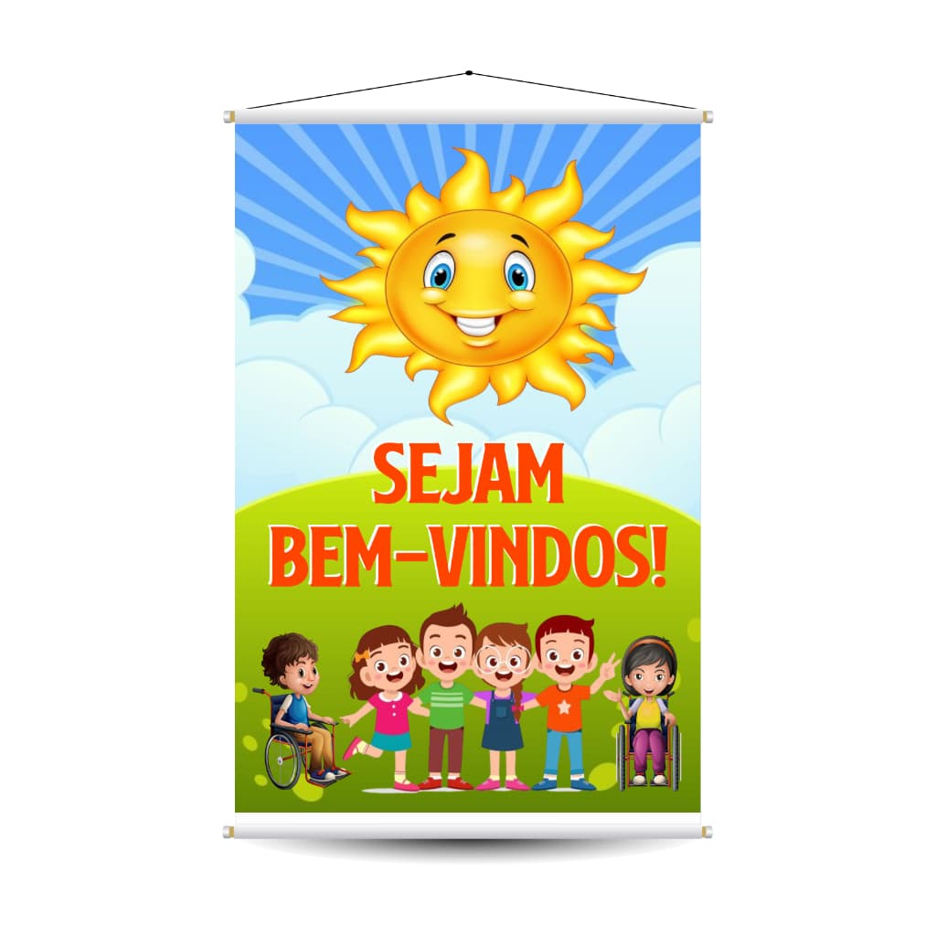 Banner TURMA Sejam Bem-Vindos Escolar decoração sala aula pedagógico OBS. NÃO ALTERAMOS A ARTE