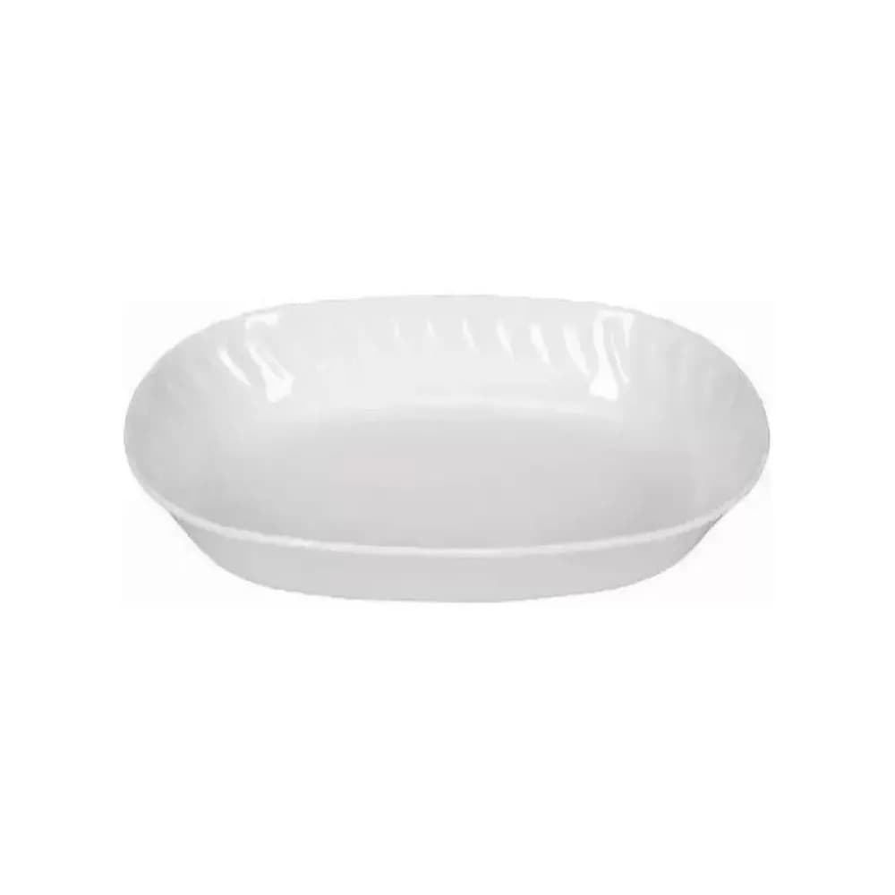 Saladeira Oval Melamina Branca 25cm Yazi
