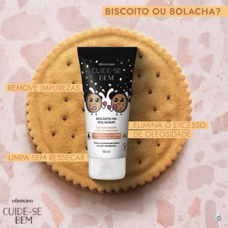 Sabonete líquido biscoito ou bolacha?🍪 Vencimento MAIO 26 Cuide-se bem O Boticário | Lacrado | Original