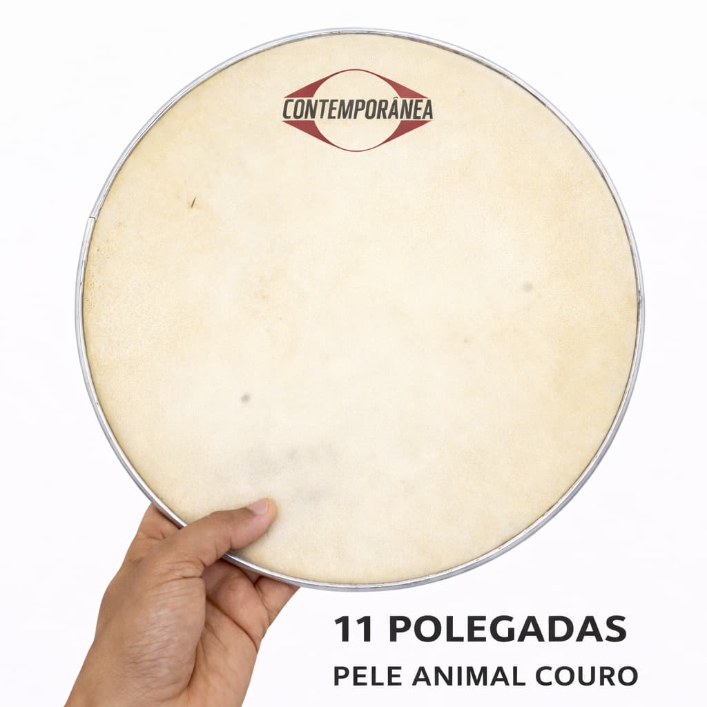 PELE CONTEMPORANEA 11 POLEGADAS 69P COURO P/ PANDEIRO