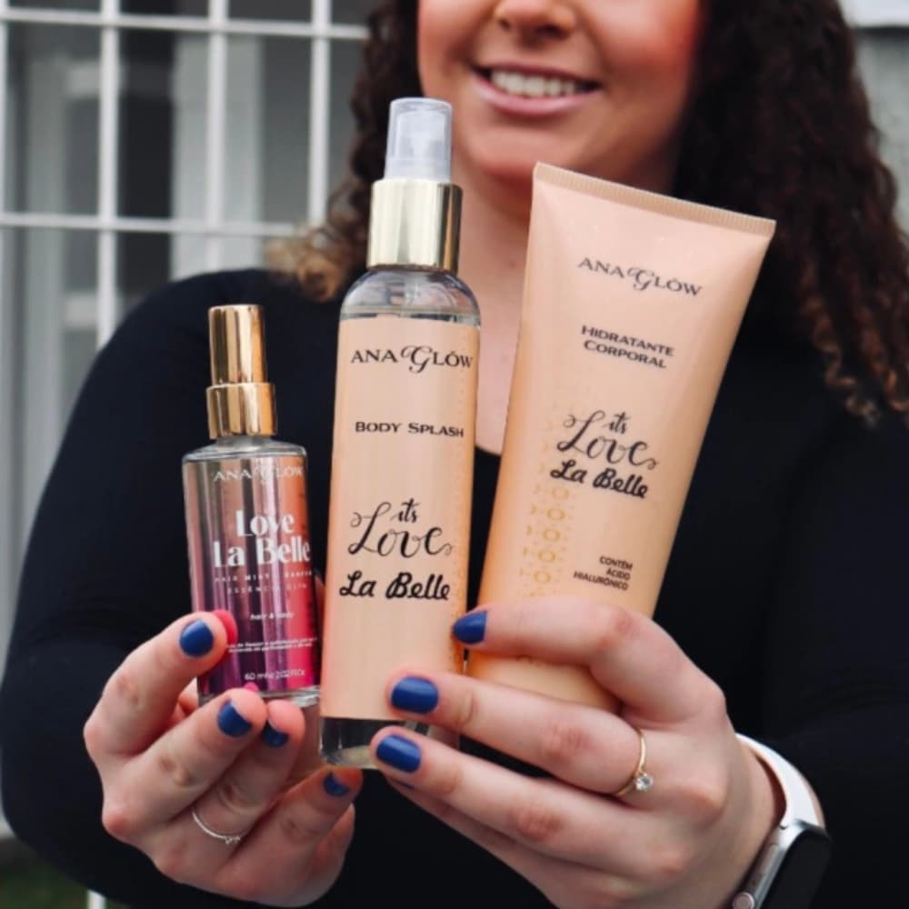Kit Hidratante La Belle, Body Splash La Belle e Perfume La Belle