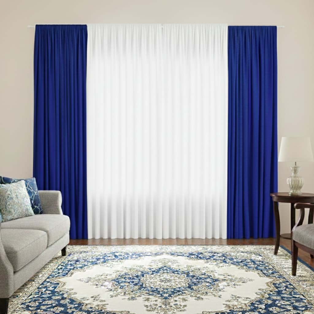 Cortina 3,00X2,80 Versátil em Malha Gel - Ideal Para Decoração Sala, Quarto, Escritório, Janela