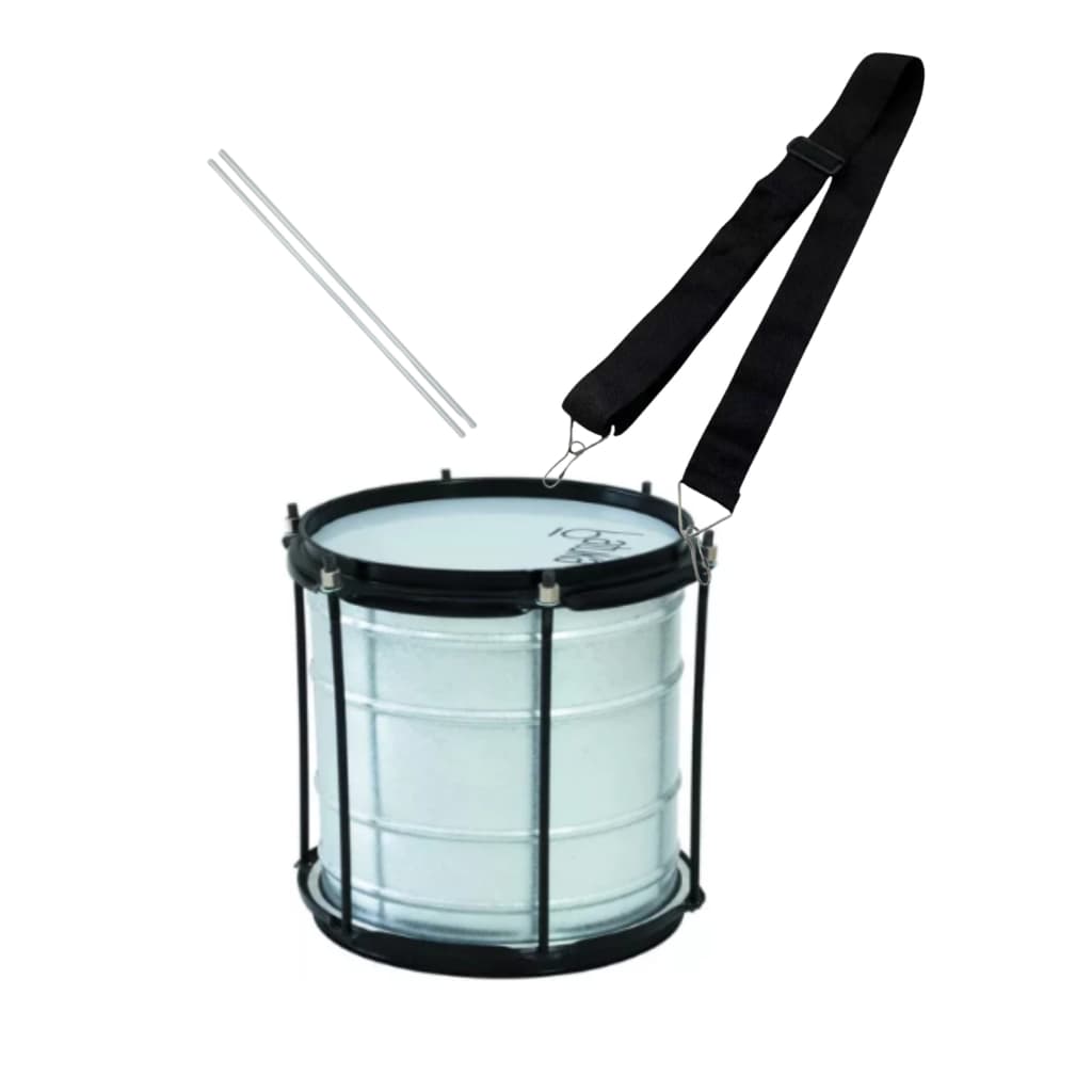 Repinique 10” x 30cm Alumisteel Batuka 60050 + Talabarte Fênix + Par de Baquetas