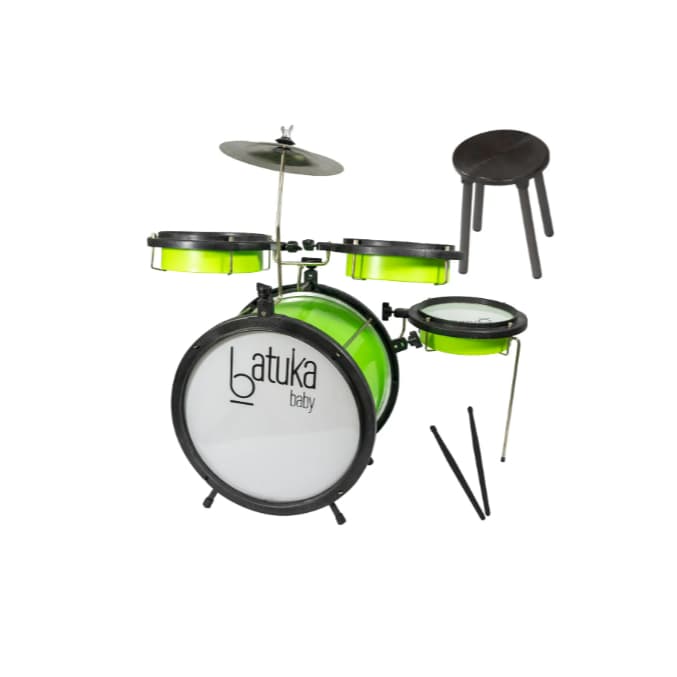 Bateria Infantil Batuka Baby Verde Cítrico - Luen