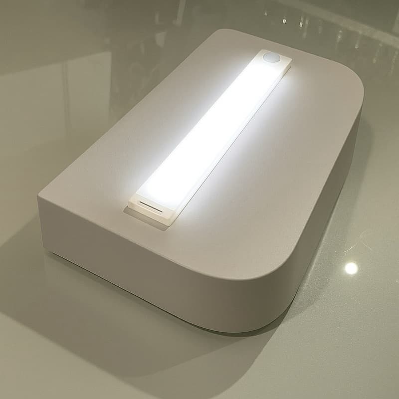 Prateleira MDF 1,20m com LED Embutido Sensor de Presença | Suporte Invisível | Borda Redonda