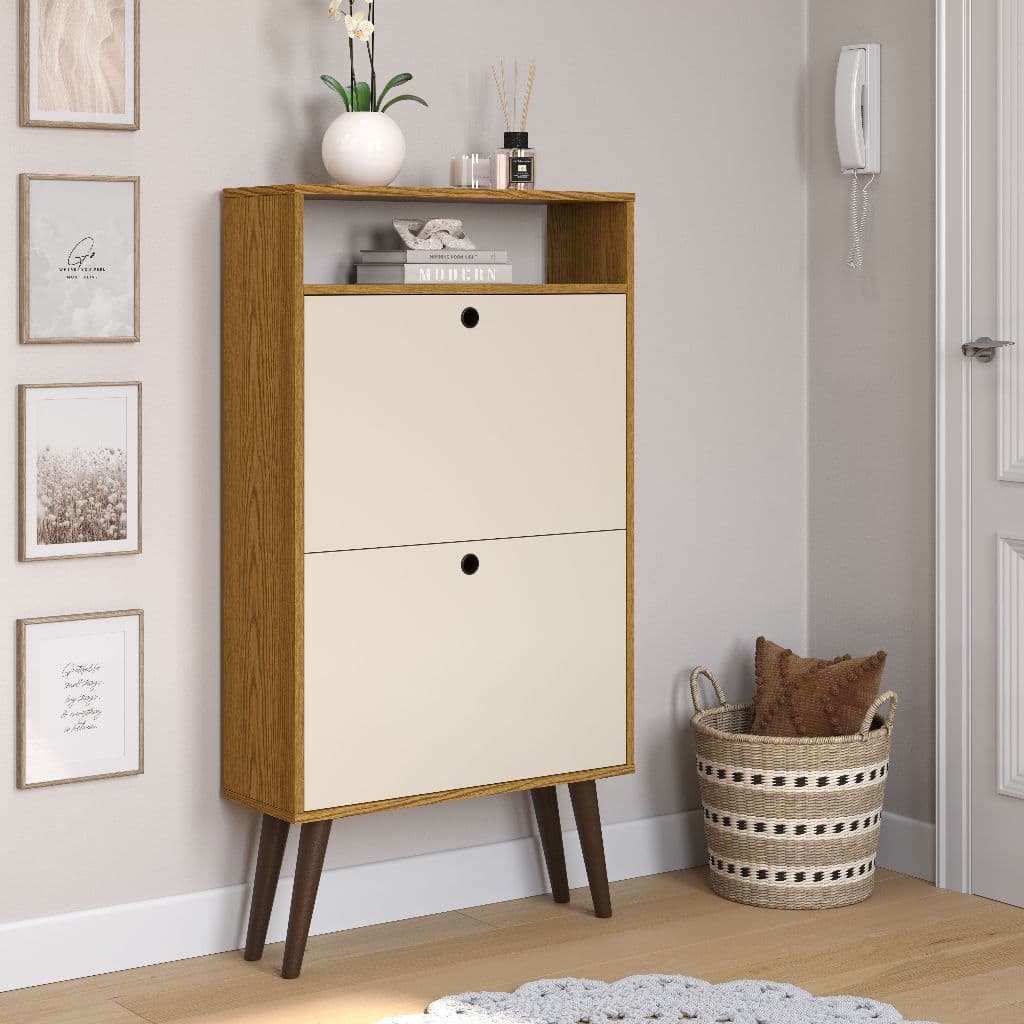 OFERTA Sapateira Organizadora Vertical 2 Portas Basculante Sapatos Quarto Casa Pés Palito PVC Cores