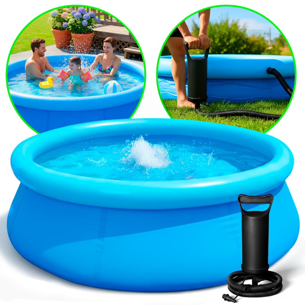 Piscina Inflável Infantil 1000 Litros Com Bomba de Ar Manual