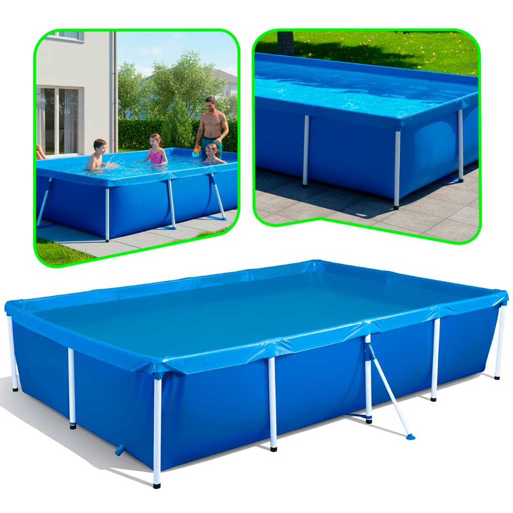 Piscina Infantil 3000 Litros Estrutural Mor Quadrada Grande Verão Quintal Premium