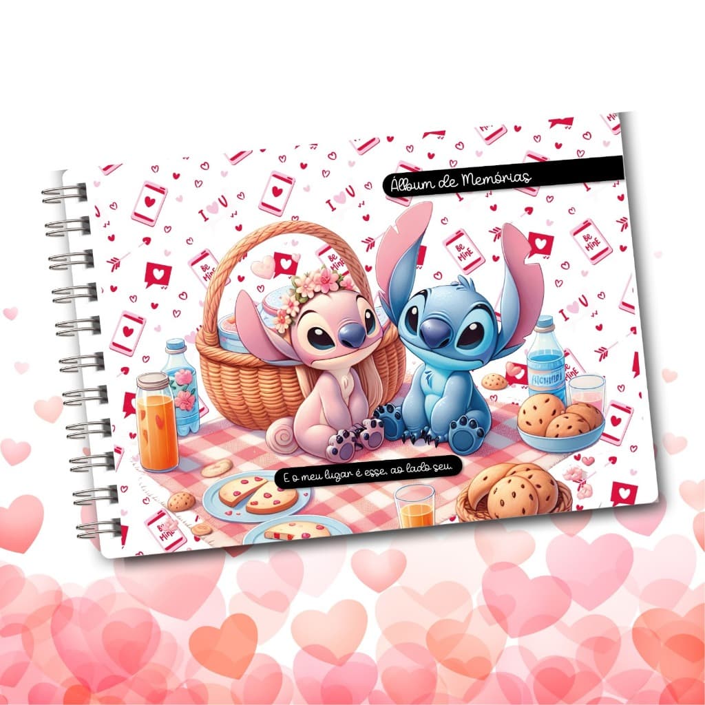 Scrapbook Dia Dos Namorados Aniversário de Namoro Papelaria Fotografia Desenho Arte