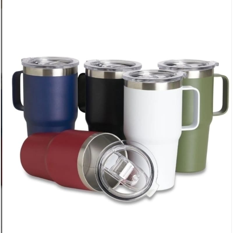 copo térmico com tampa de 700 ml, ideal para bebidas geladas ou quentes