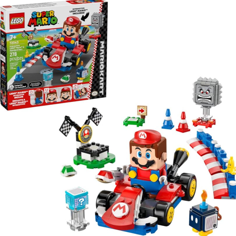 LEGO Super Mario Mario Kart™ – LEGO® Super Plumer interativo e Kart Brinquedo Infatil