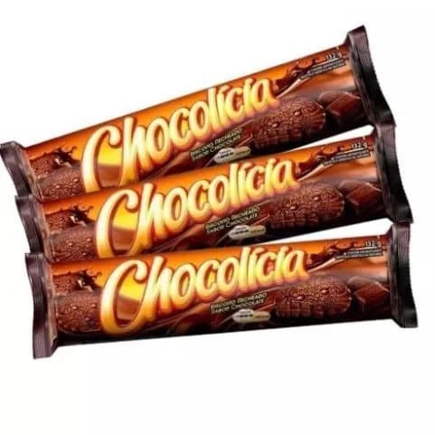 Kit 3x biscoito Recheado Chocolicia 132g
