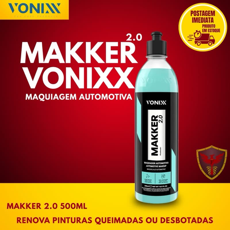 Makker Vonixx Maquiador Automotivo 500ml – Renova Pintura, Disfarça Riscos e Defeitos