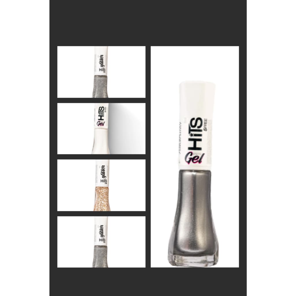 KIT ANO NOVO Esmalte hits branco,dourado,Prata