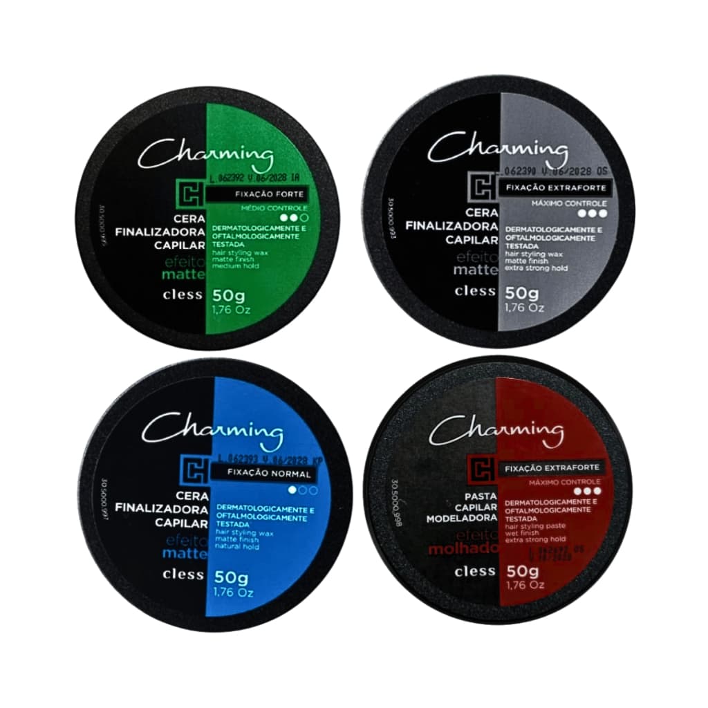 Cera Finalizadora Capilar Modeladora Uso Diário Charming Men Masculina 50g | Cless