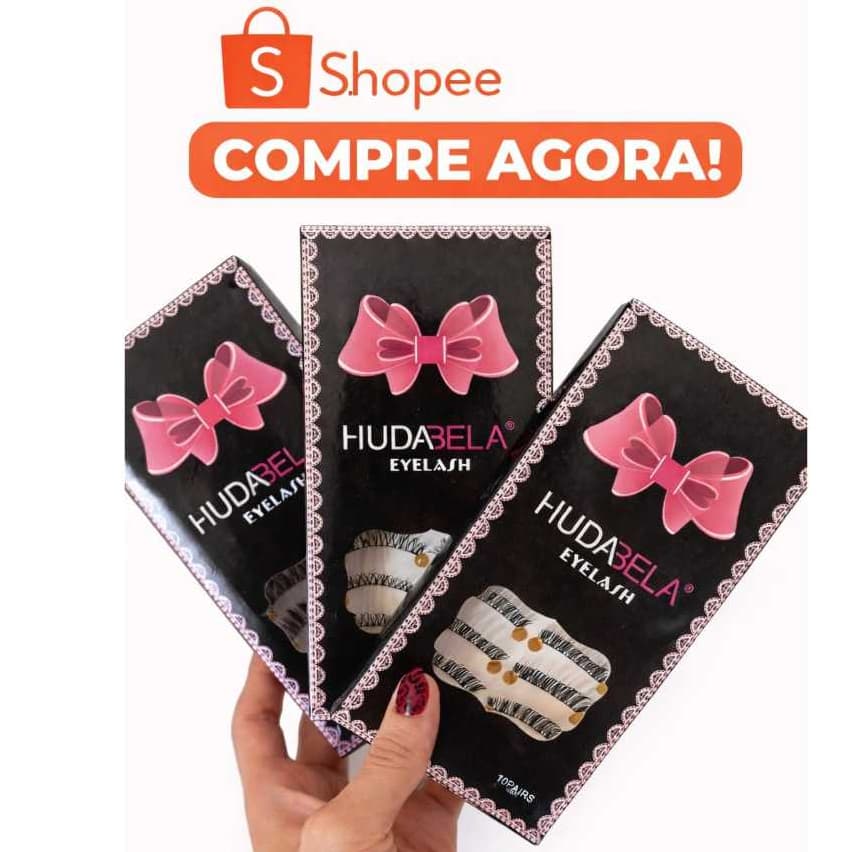 Kit Com 10 Pares De Cílios 5D (10 pares) - Hudabela.