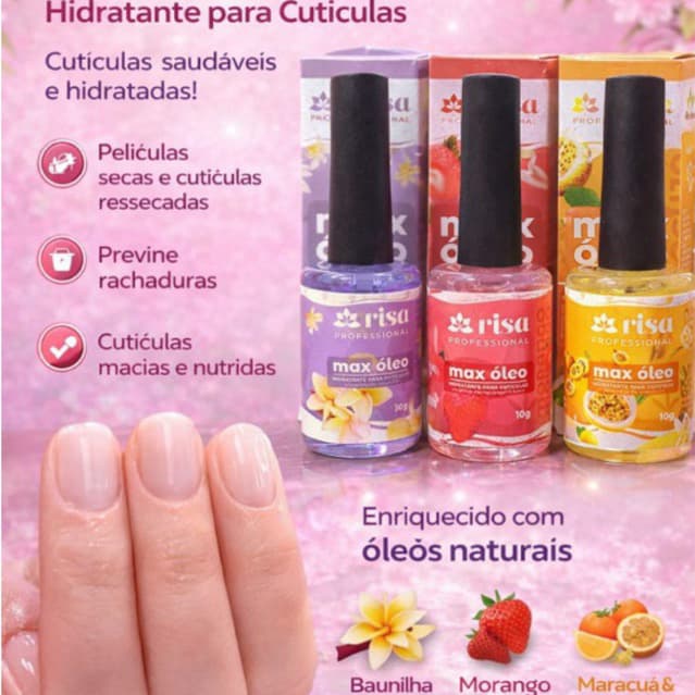 óleo hidratante para cutículas Risa