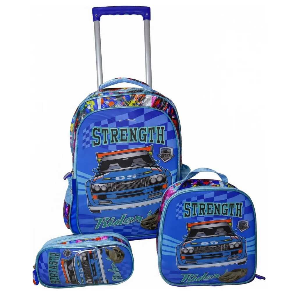 Mochila Carrinhos Carros 3 peças