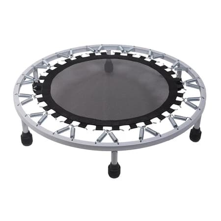 Cama Elástica Mini Jump Profissional 30 Molas Suporta 150kg Aro Cinza